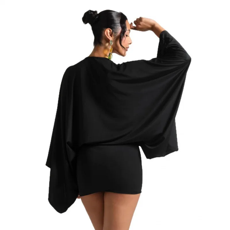 Sexy profundo decote em v oco magro hip vestidos mulher primavera sólido elegante comute senhora vestido outono manga longa cetim mini vestido mujer