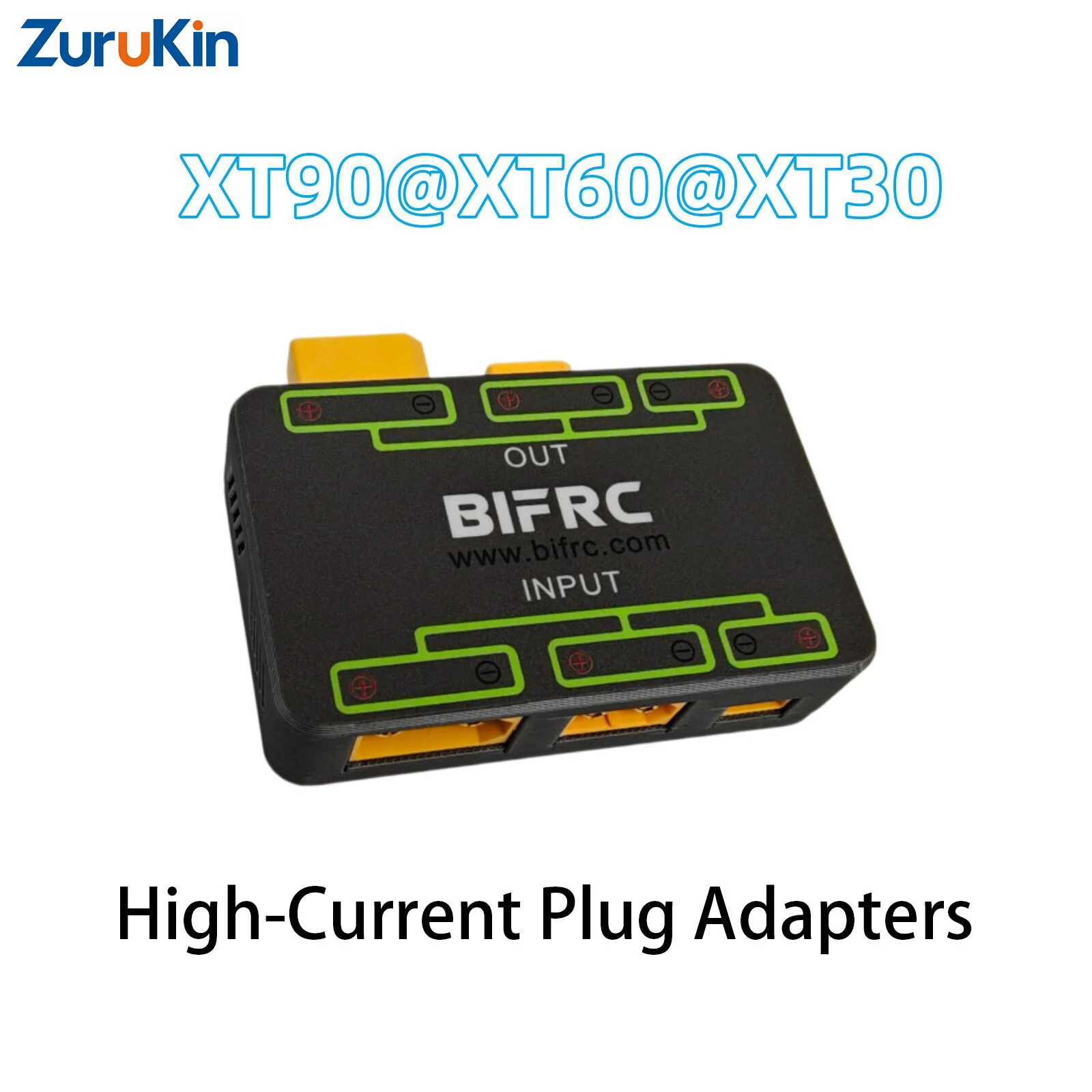 

High Current XT90 XT60 XT30 Plug Adapter with One-Key Switch 50A Continuous 100A Peak for RC Drone Battery