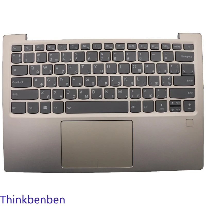 UKR Ukrainian Keyboard Champagne Upper Case Palmrest Shell Cover For Lenovo Ideapad 720S -13 13IKB 13ARR Laptop 5CB0P19083