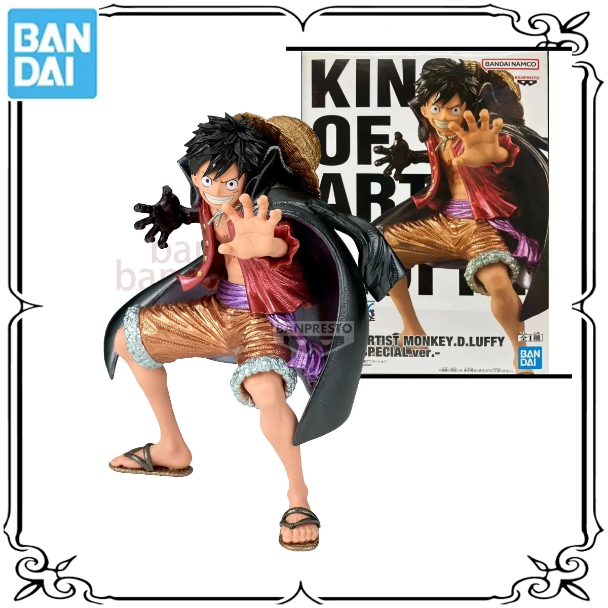 

Bandai Original KING OF ARTIST MONKEY.D.LUFFY SPECiALver Ghost Island, металлические аниме-фигурки, игрушки для детей, подарки