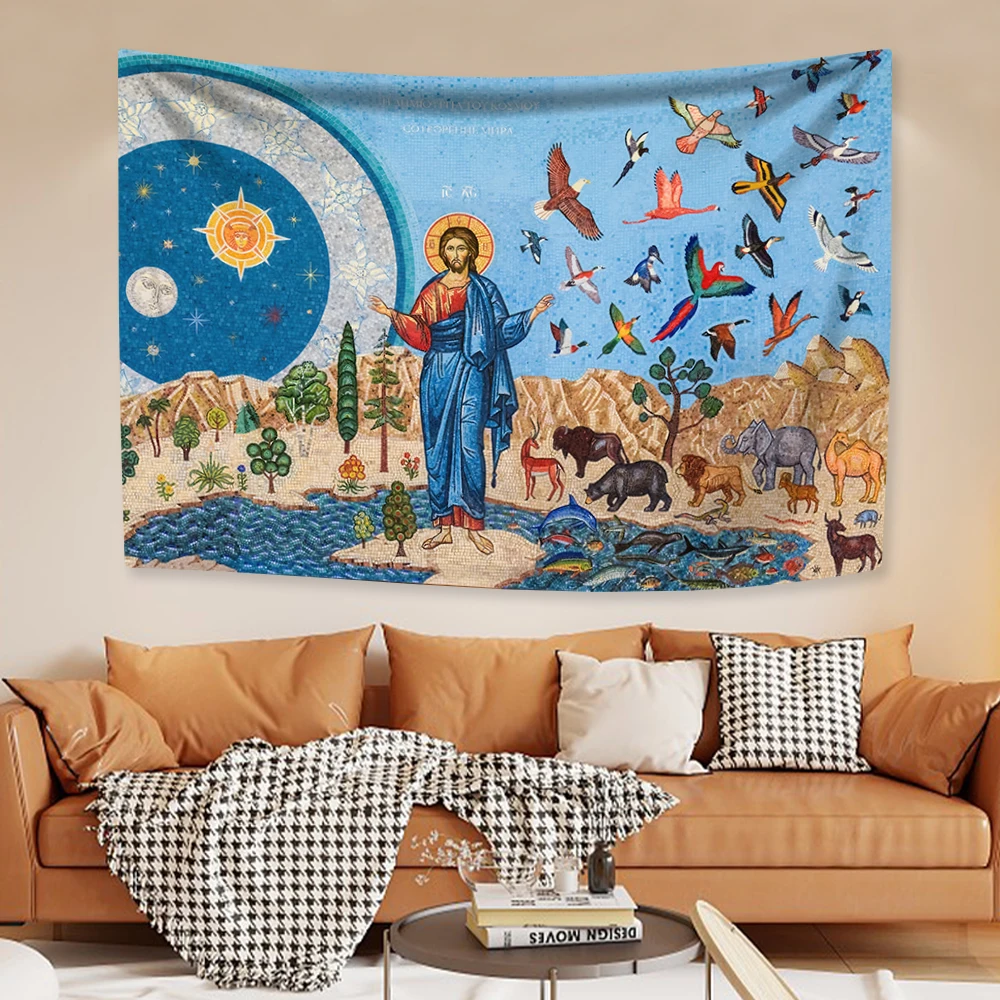 

Christmas Epiphany Festival Tapestry Orthodox Church Home Decor Aesthetics Wall Hanging Living Room Background Festival Gifts