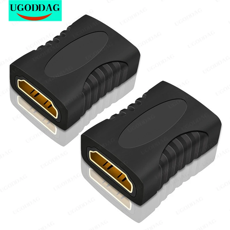 1080P HDMI-compatible Extension Adapter Female to Female HDMI-compatible Connector Extender Converter for HDTV Projector Monitor