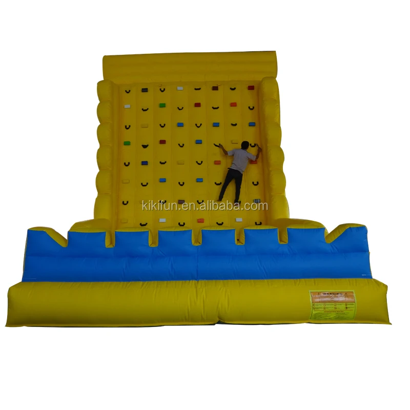 Custom made CE amusement park large inflatable rock climbing wall for adults / indoor kids inflatable climbing walls for sale