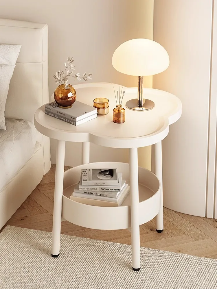 

Cream Wind Home Bedroom Bedside Shelf Small Storage Bedside Table