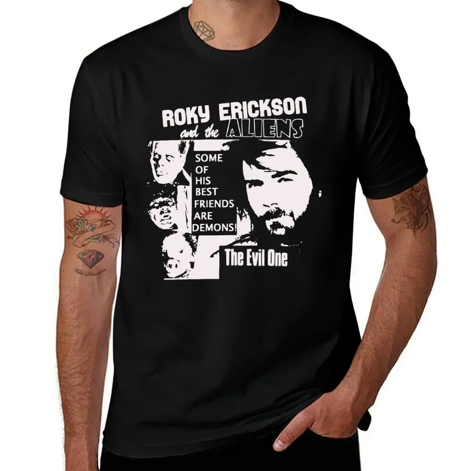 

Roky erickson T-Shirt quick-drying luxury clothing labubu men graphic t shirts