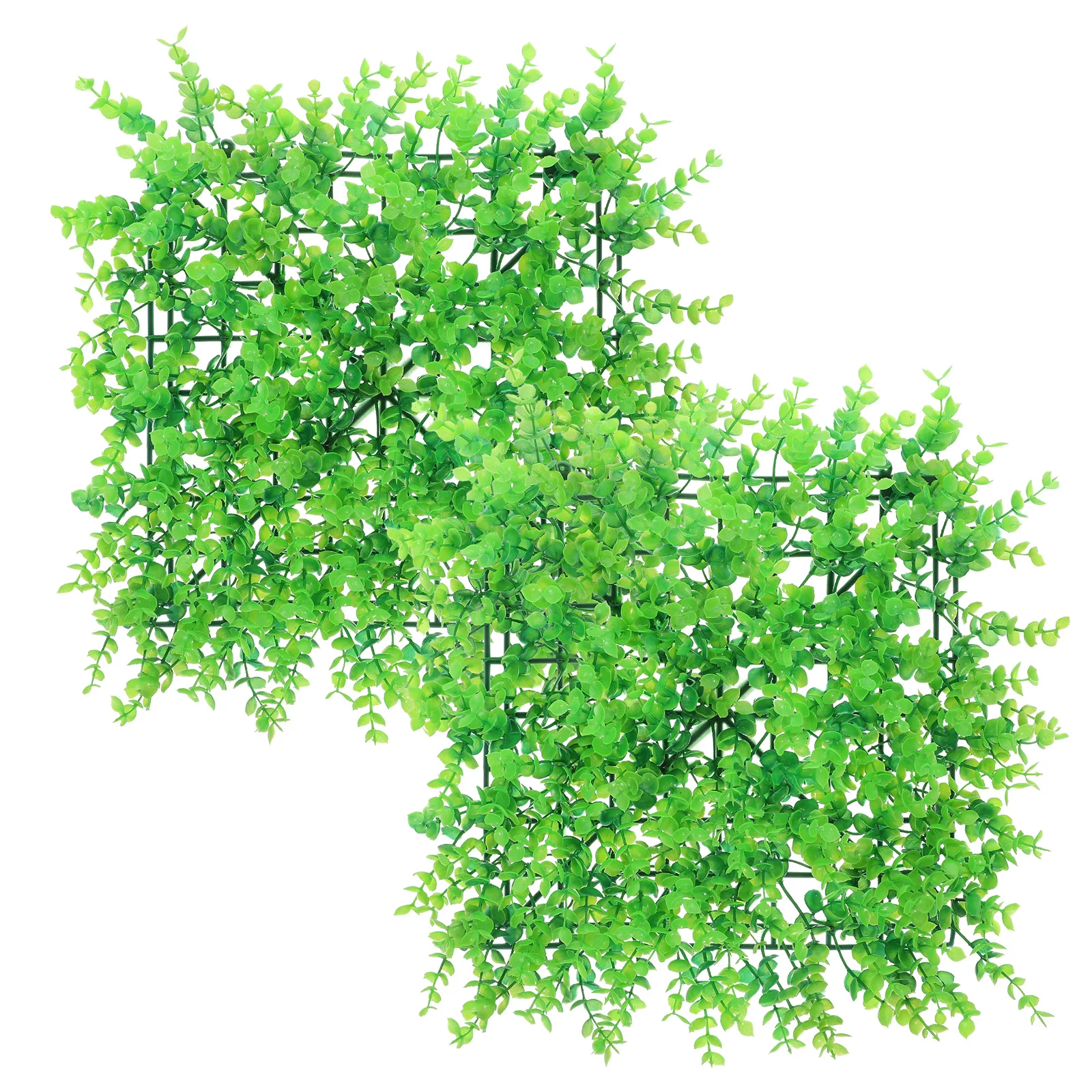 

2Pcs Artificial Grass Wall Panel Realistic Greenery Backdrop Outdoor Indoor Use Faux Plants Wall Mounted Rustic Decor