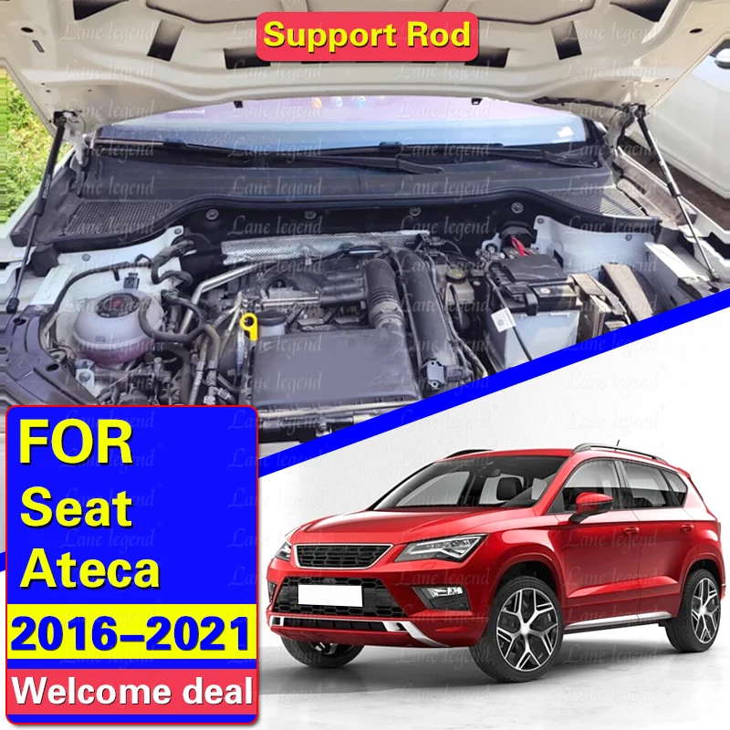 Refit Hood Gas Spring Shock Absorber Strut Bars Support Rod Car-styling For SEAT Ateca 2016 2017 2018 2019 2020 2021