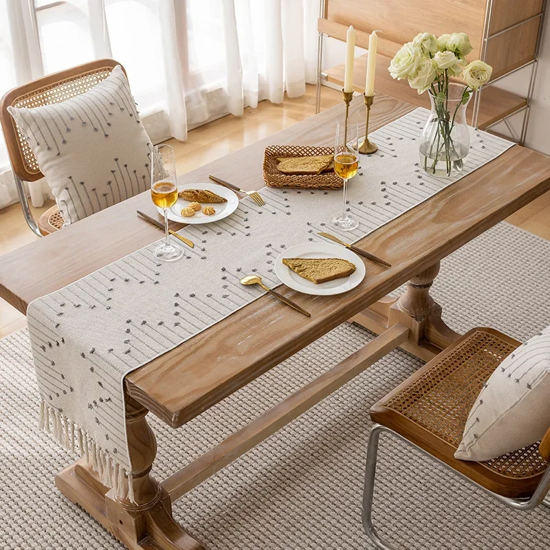 Table flag teaflag cloth simple diningtable tablecloth ins style light luxury diningtable cloth B & B fabric tablecloth cotto