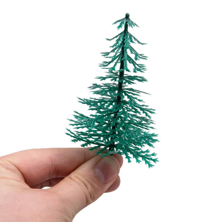 30 Pz Simulazione Pino Modello Pianta Alberi Scala HO N Per Edificio FAI DA TE Ferrovia Treno Tavolo di Sabbia Layout Scena Micro Diorama Kit