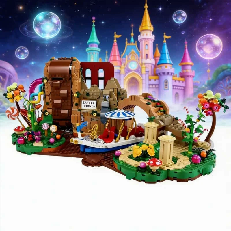 

2026 New stock Chocolate Factory building blocks classic set street view brick assembly toy adult Christmas gift