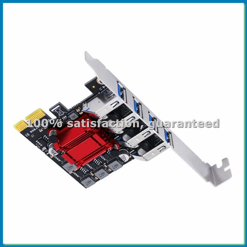 4-портовая карта расширения USB3.2, адаптер PCI-E для настольных ПК с портами USB3.0 Type-C, четырехпортовая карта 2U-A22U