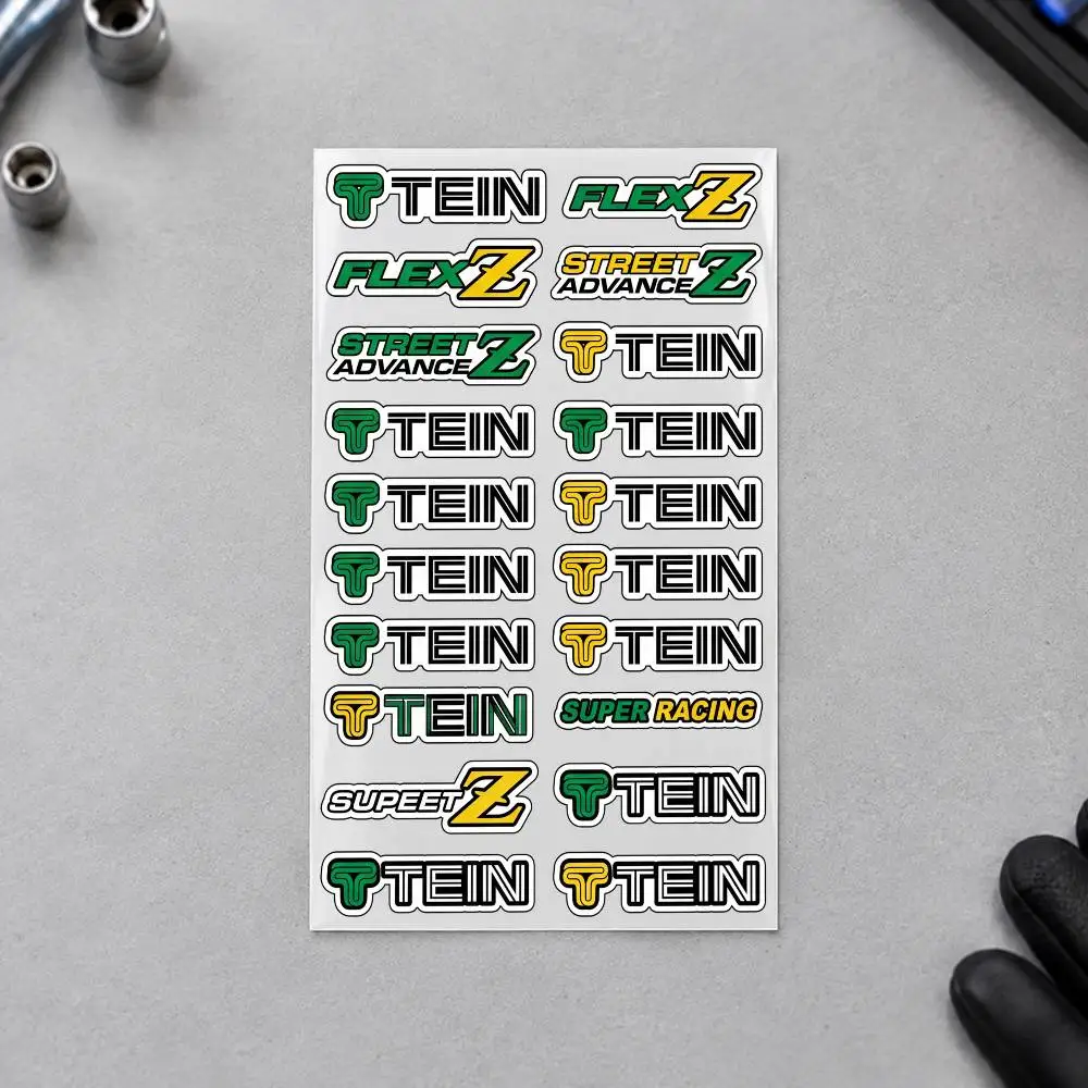 T-TEIN Motorcycle Sticker Set Reflective Decals For Helmet Fuel Tank Fairing Body Custom Bike Graphics Kit