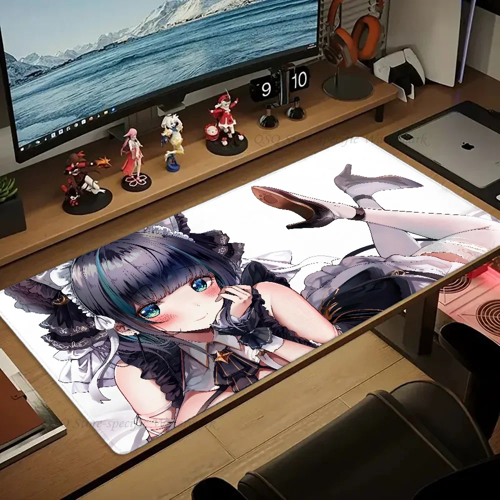 

A-Azur Lane Mouse Mat Desk Mats with Pad Gaming Accessories Prime Gamer XXL Keyboard Pad 400X900MM Office Table Carpet Playmat