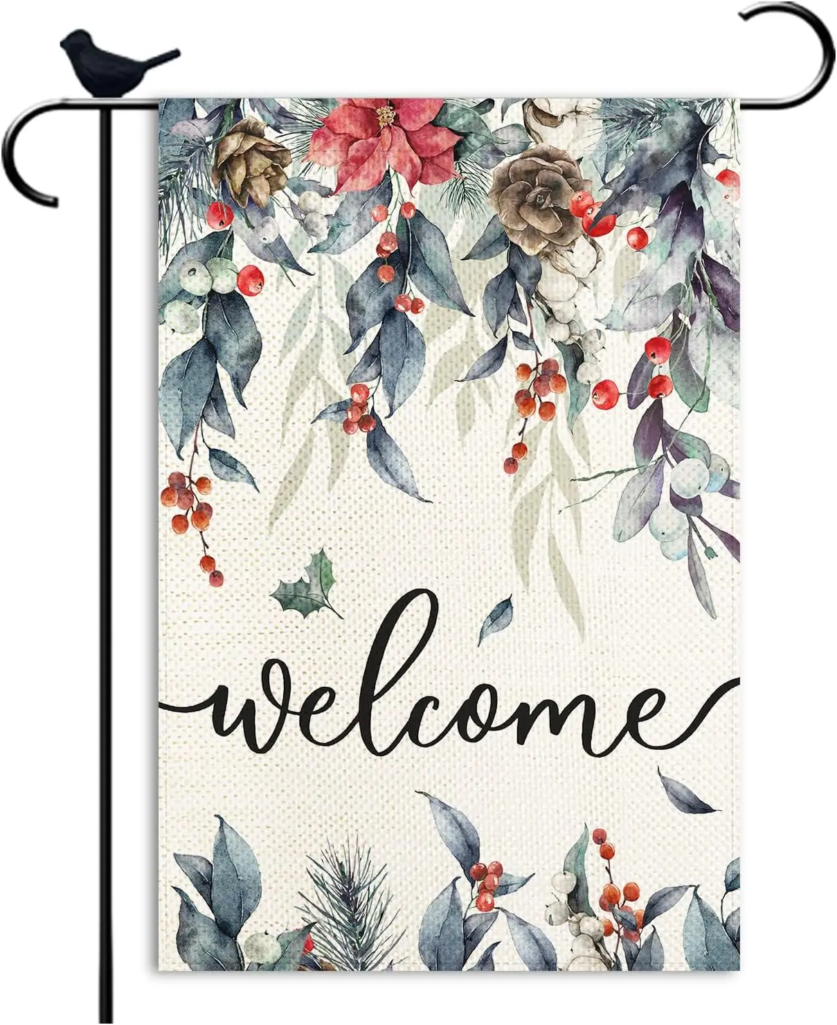 leaves Fall Garden Flag Autumn Winter Welcome Small Garden Flags double sided Seasonal Burlap Garden Farmhouse Decor 12.5x18 yyi