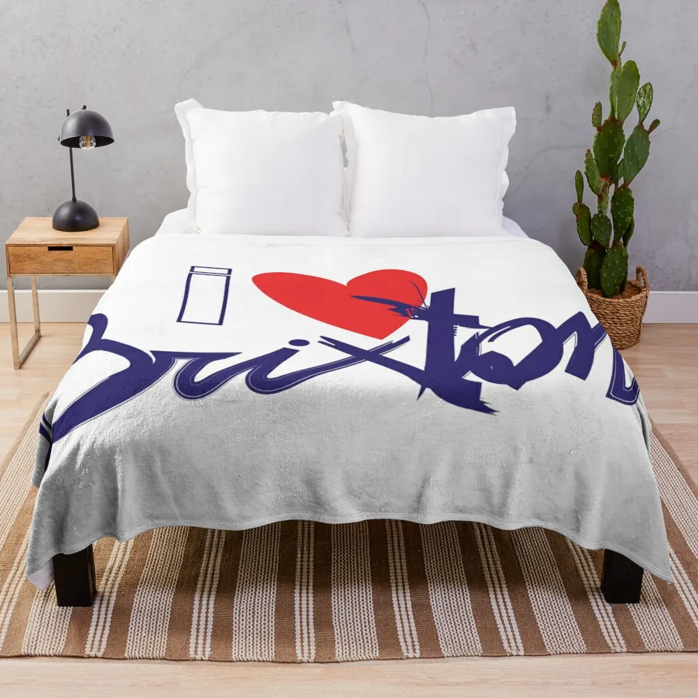 

Brixton london Throw Blanket heavy to sleep Sofa Single Decorative Beds Blankets