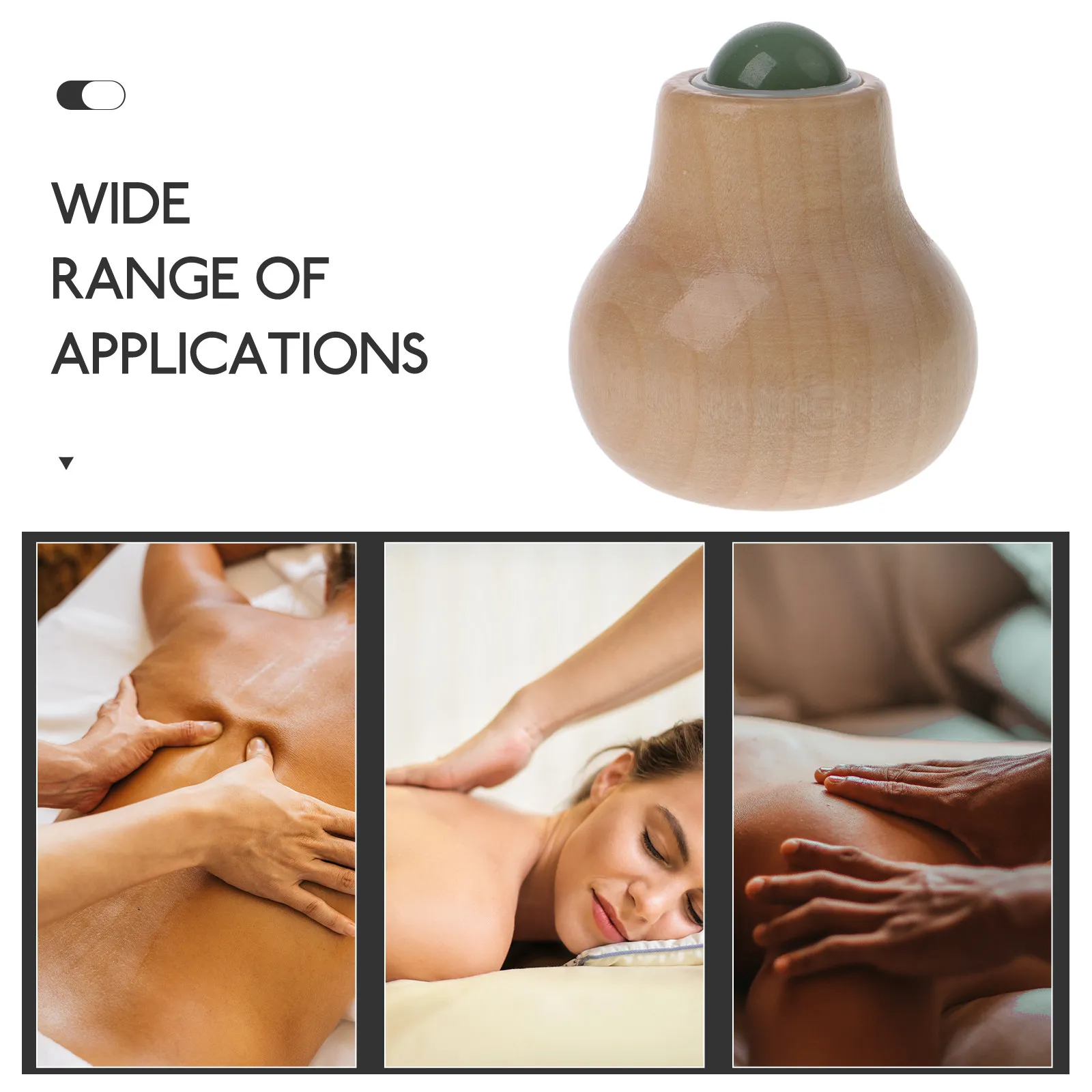 

Ролик для лица из нержавеющей стали с деревянной ручкой, портативный массажер для лица, шеи и глаз, средство для уменьшения отеков, средство для ухода за кожей для женщин