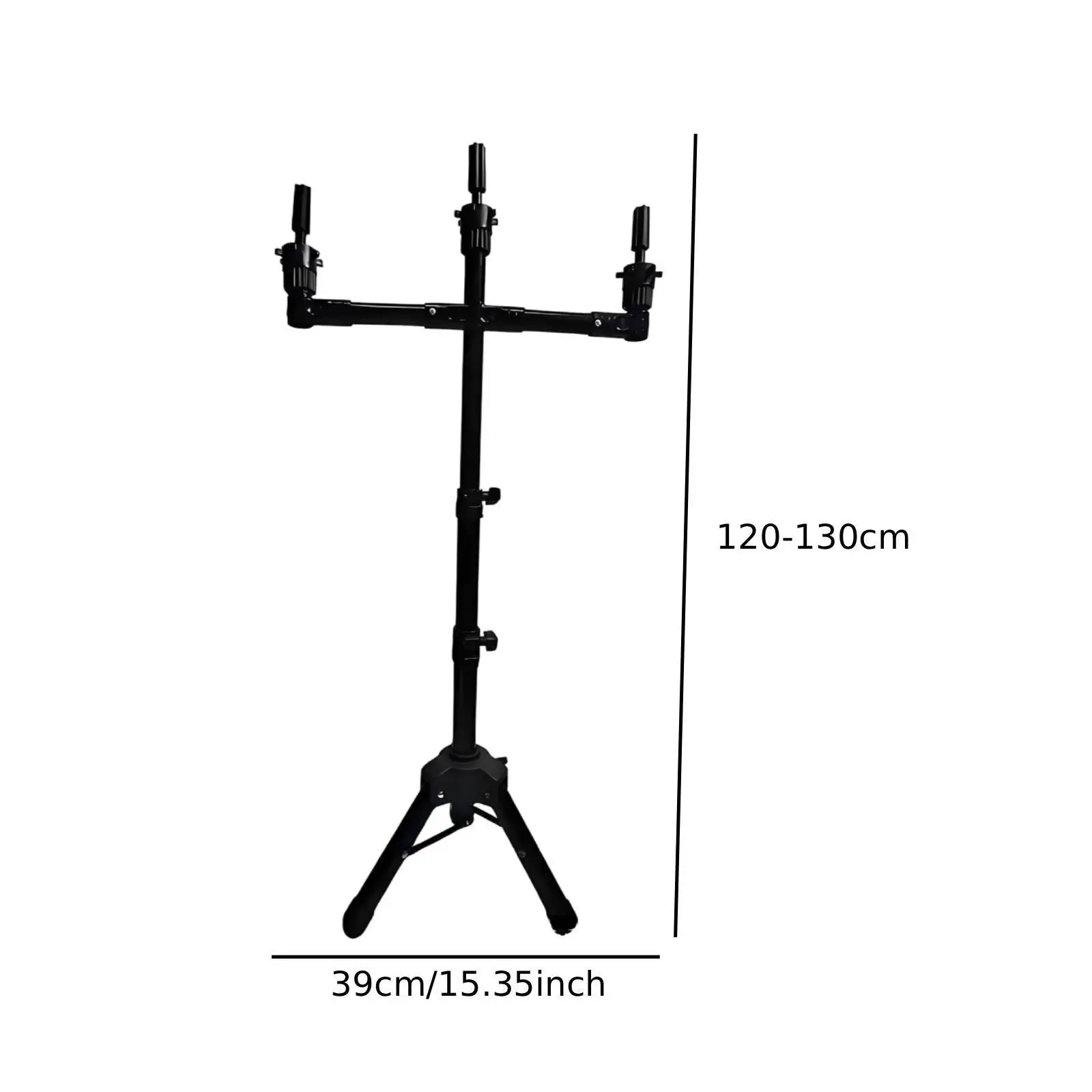 

Mannequin Head Stand Durability Professional, Stable, Premium, 3 Arms Wigs Head Holder Wig Head Tripod Adjustable Height