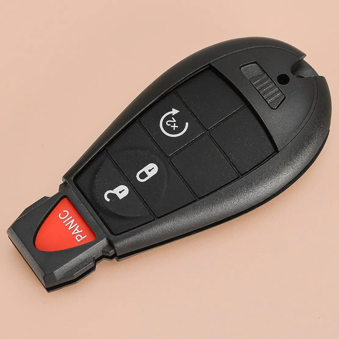 

DWCX 4 Buttons Car Remote Key Cover Fob Case Fit For Dodge Ram 1500 2500 3500 Jeep Cherokee 2013-2021