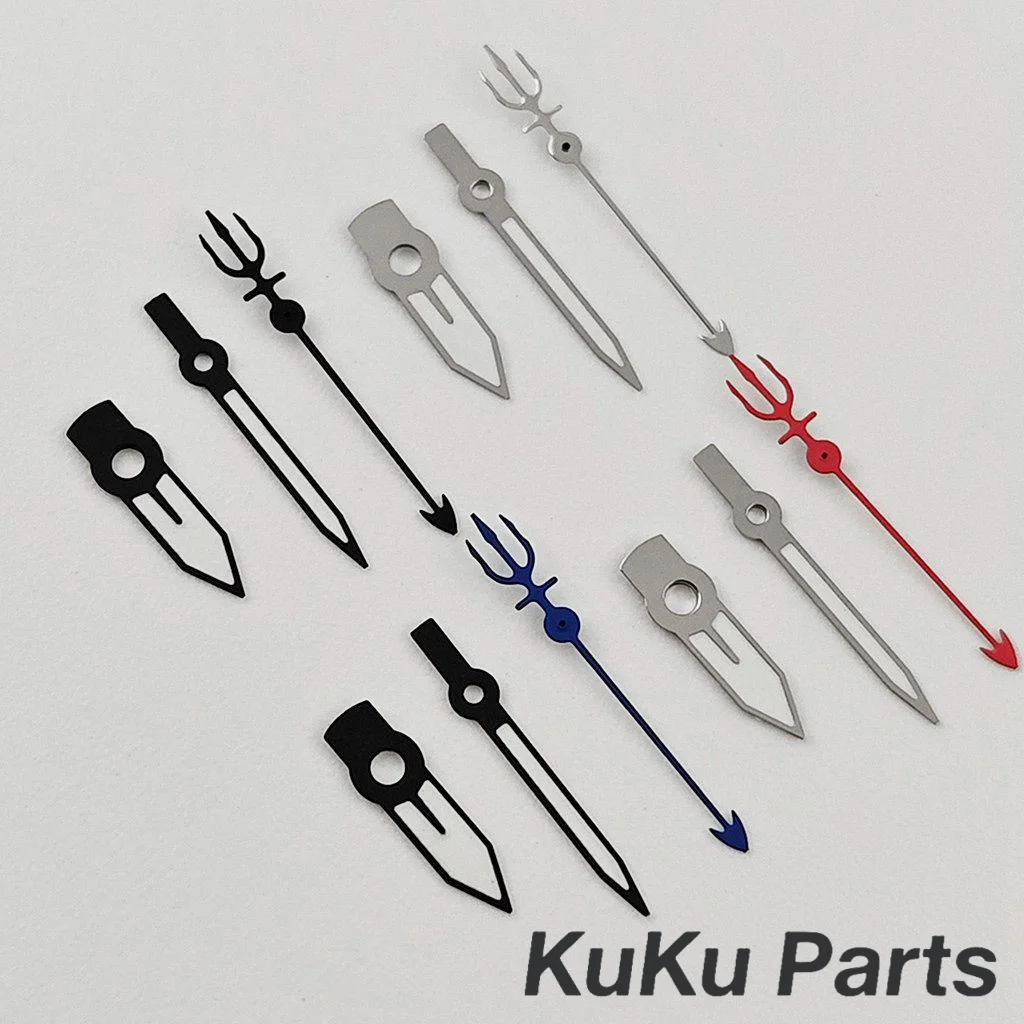 C3 Green Super Luminous Watches Needles For NH34 NH35 NH36 NH38 NH70 Movement Trident Shaped Watches Pointers NH35 Hands Parts