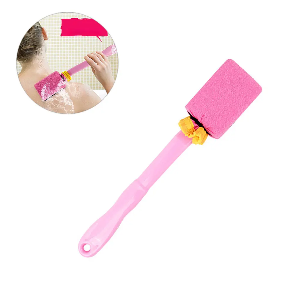 Long Handle Bath Brush Eco-Friendly Shower Brush for Exfoliating Dead Skin Stimulating Blood Circulation Softening Skin Random