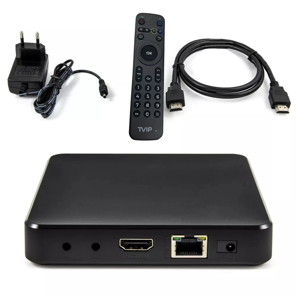 New arrival TVIP S-Box v.705 4K Ultra HD Linux +Android 11.0 OS TV BOX Amlogic S905W2 2.4/5G WiFi TVIP 705 Nordic One Media Play