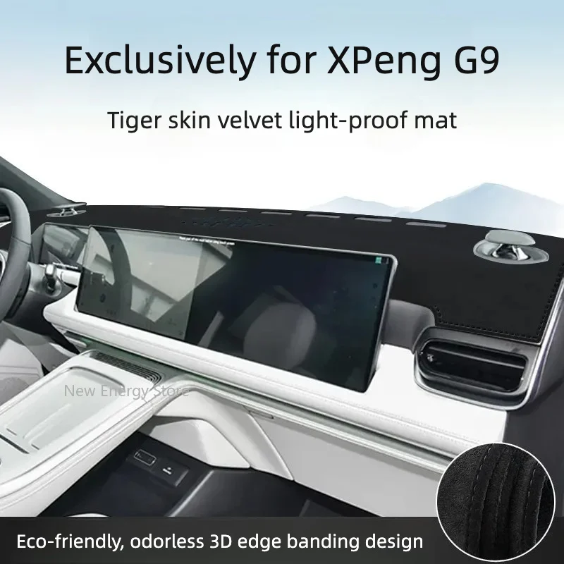 For XPeng G9 Light Avoidance Pad Suede Center Instrument Protection Pad Sunshade Protection Insulation Pad Interior Accessories