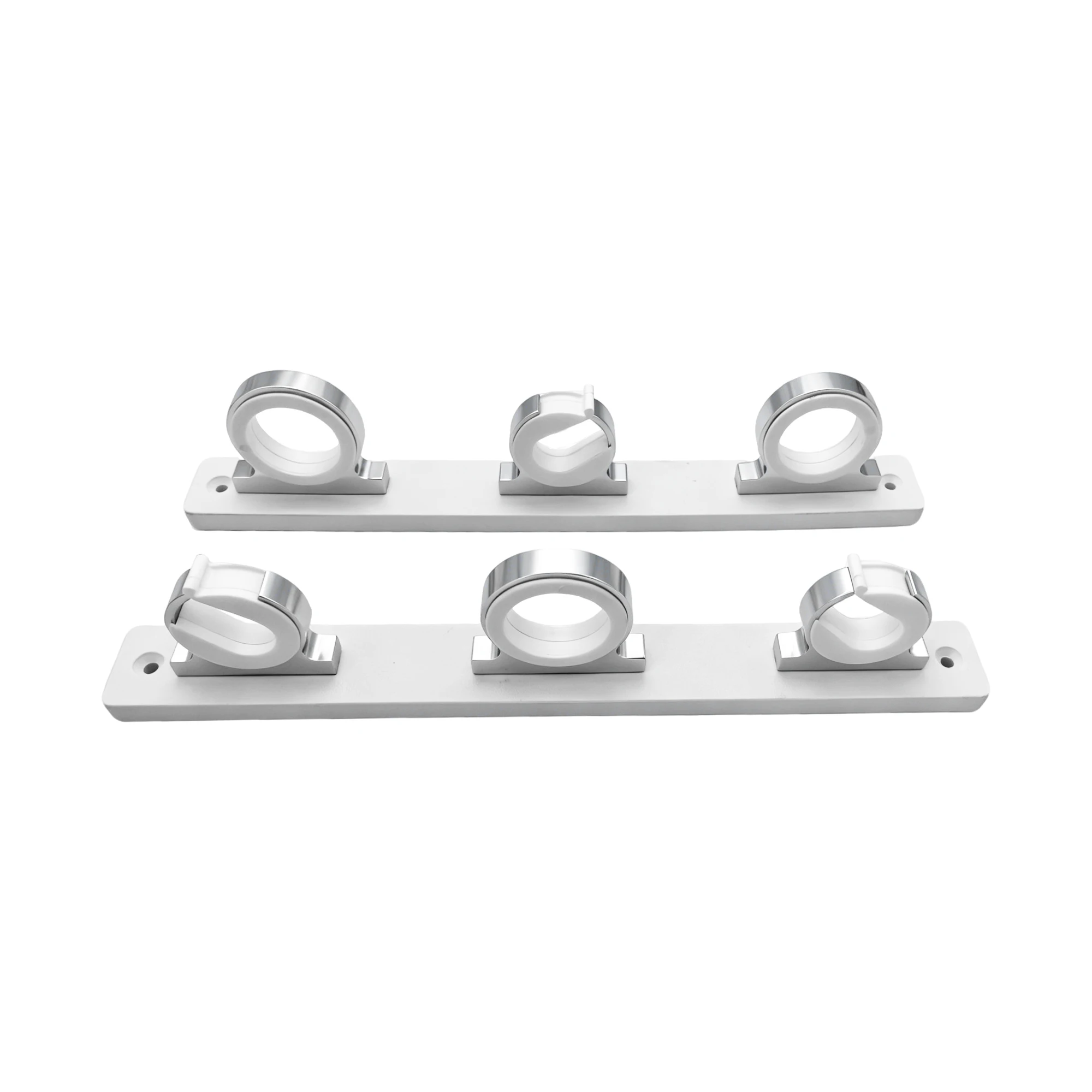 aluminum rod holder, natural aluminum finish, new version