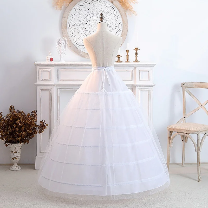 Slip Dress Lengthened Super Fluffy Bridal Wedding Dress Performance 6 Steel 1 Yarn Adjustable Six Bones Crinoline