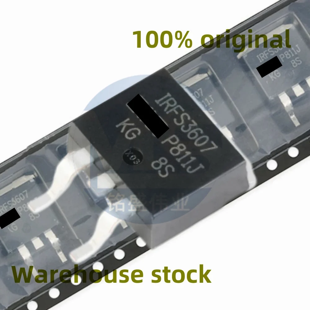 10 peças 100% original irfs3607trlpbf irfs3607 75v 80a to-263-3 mosfet de canal n