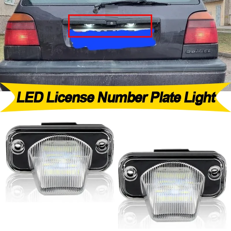

2 шт. светодиодные фонари номерного знака для VW T4 1990-2003 Transporter Syncro 1993-2004 Passat B5 B6 номерная лампа