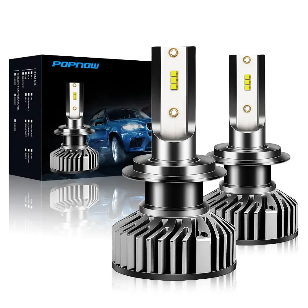 Car Headlight Long Life Time high performance high power auto P8 H11 H4 H7 H1 rechargeable led headlights