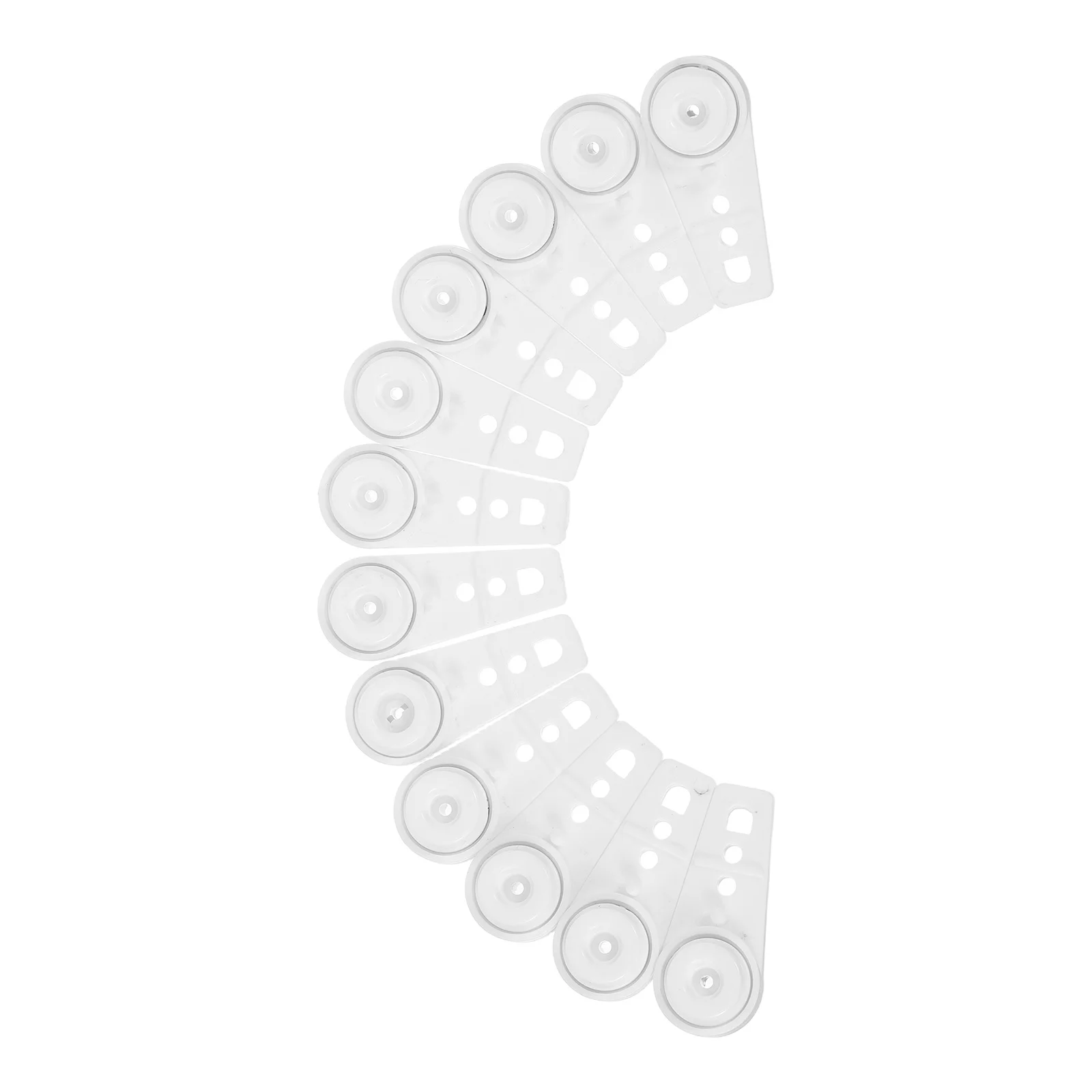 

12pcs Curtain Track Accessories: Ball-Bearing Carriers For Heavy Drapes Plastic Gliders Replacement Rollers For Ceiling Curtain