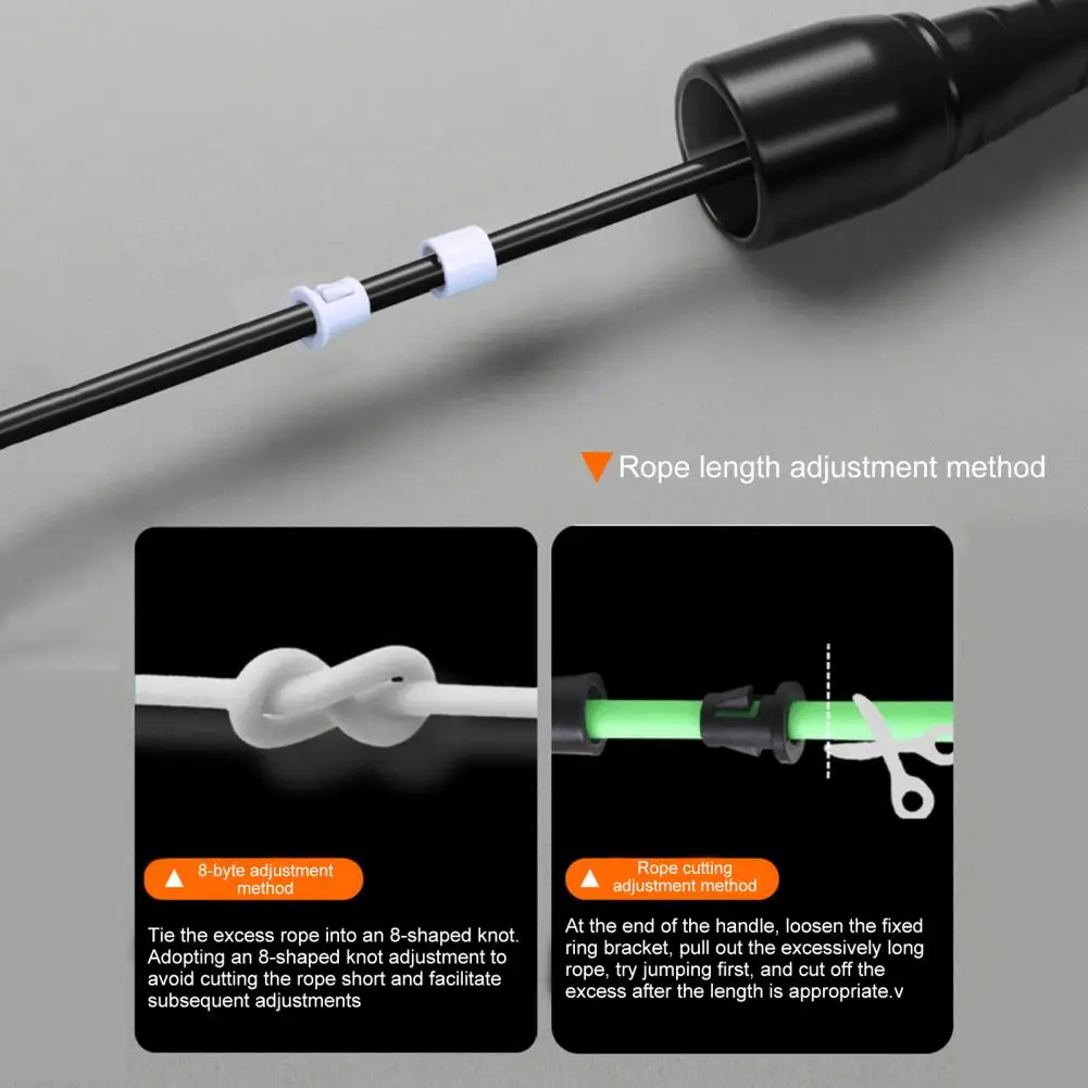 Tangle-free Skipping Rope Lightweight Jump Rope Adjustable Kids Skipping Rope with Ergonomic Non-slip Handles for Physical