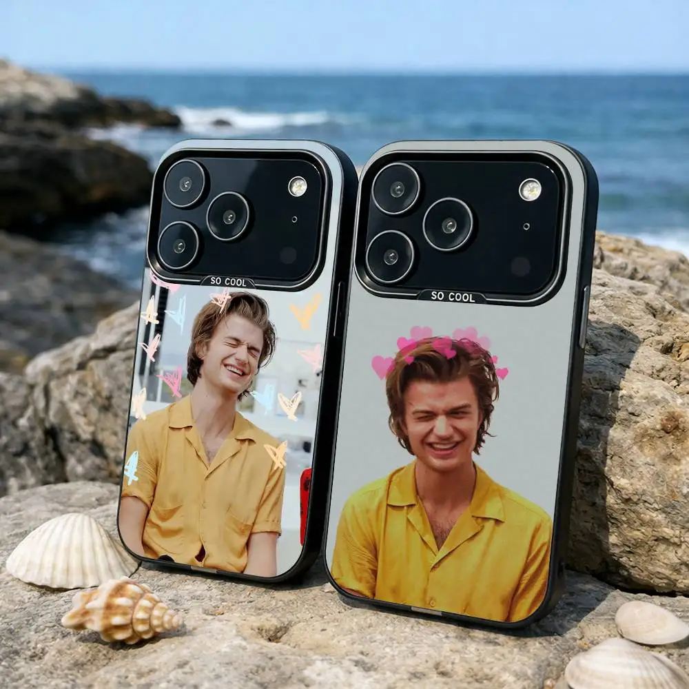 

D-Djo Singer Joe K-Keery Phone Case For iPhone17 16 15 14 13 12 Pro Max Grey Black Matte Laser Metallic Aurora Funda