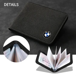 Ultra-thin Driver License Holder Car Driving Documents Business ID Card Package For BMW M Performance M3 M5 M6 X5 E70 F11 G20 X3