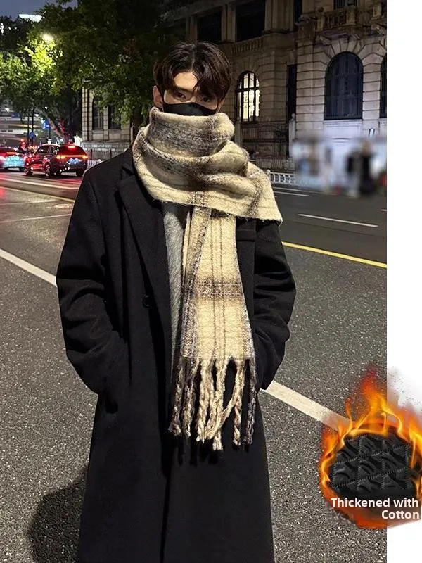 

Мужское шерстяное пальто Ele выше колена, зимнее, утепленное, длинное, в корейском стиле, костюмный пиджак, теплое и ветрозащитное, из полиэфирного волокна