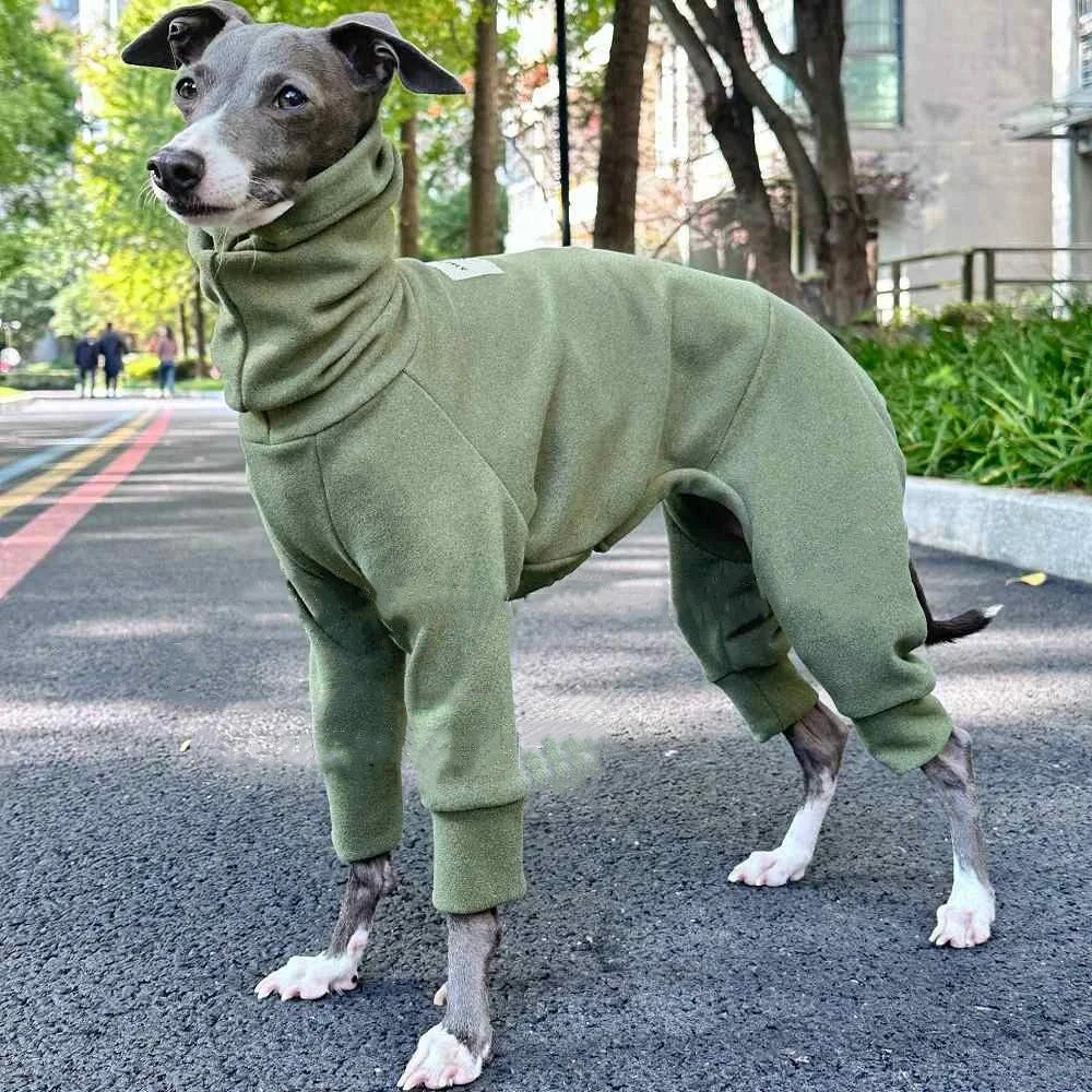 Winter Velvet Four Leg Sweatshirt for Huibit Dog Autumn Warm Green Coat for Bedlington Italy Greyhound Coffee Black Pajamas