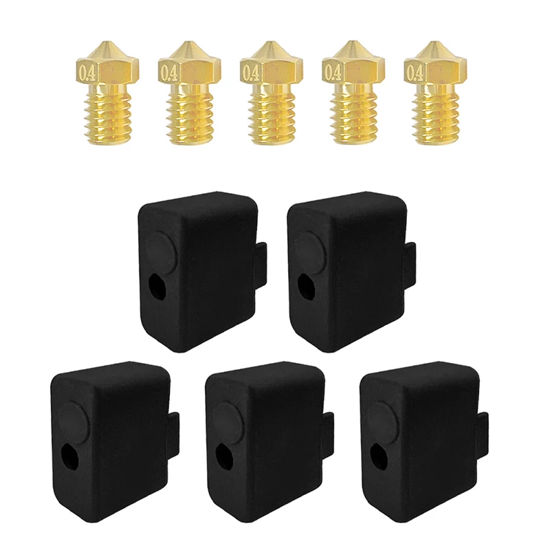 Flsun T1 Hot End Silicone Sock Nozzles Heat Resistant Insulation Sleeve for T1 Pro T1 Max T1E 3D Printer Accessories