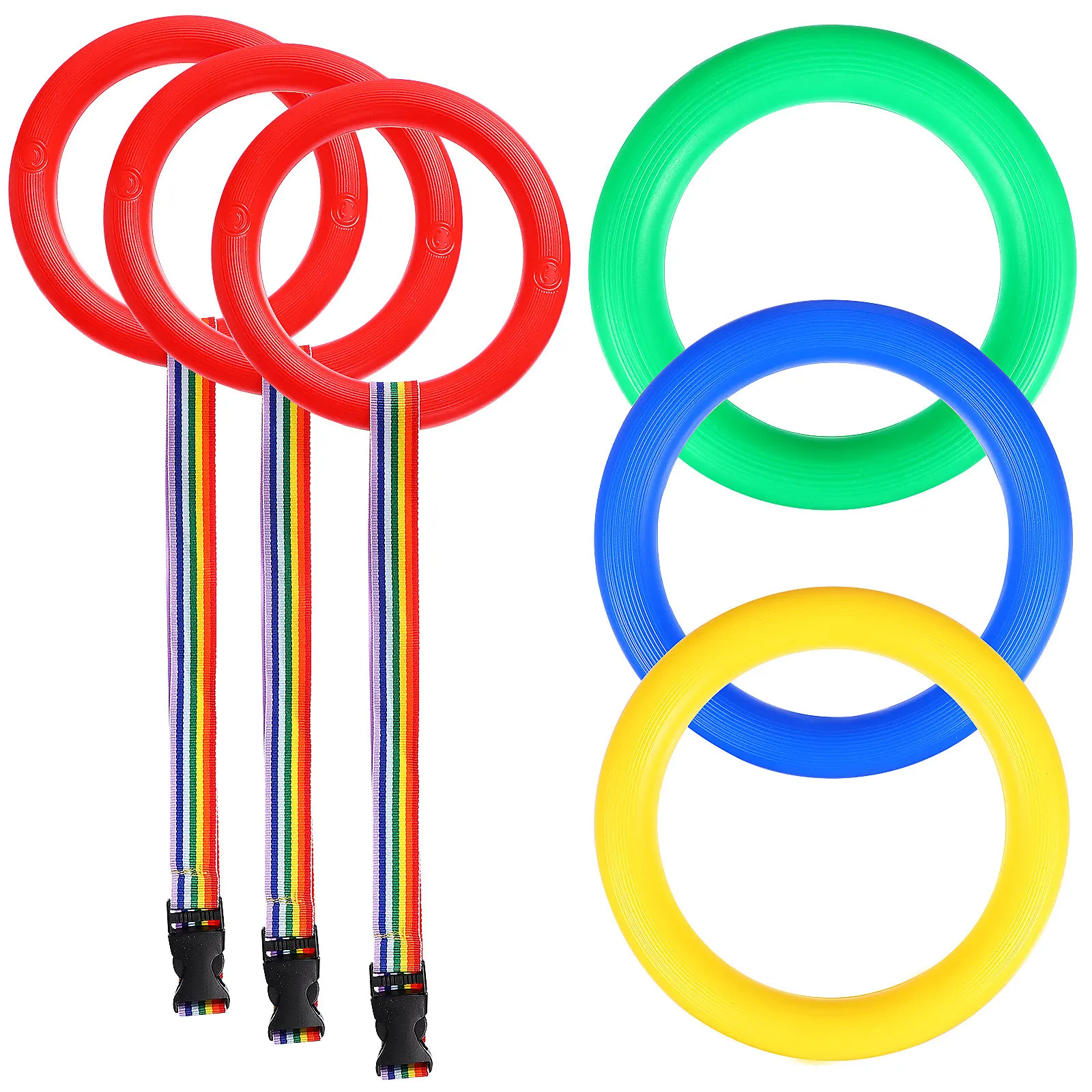 

12Pcs Anti-Lost Walking Ropes Safety Preschool Line Ropes Bright Color Buckled Strap for Kindergarten Daycare Toddlers Kids