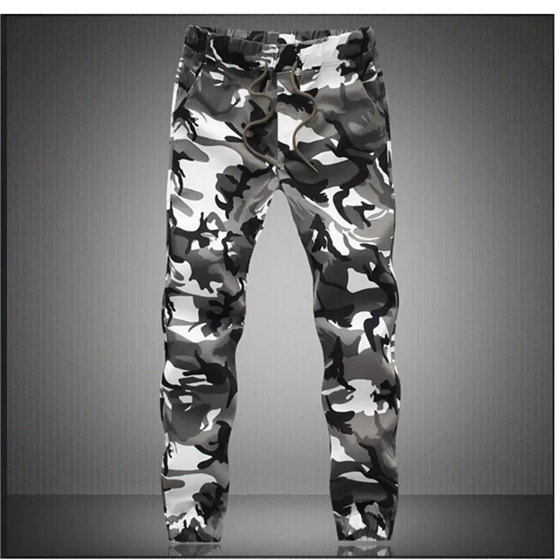 

2024 Pure Cotton Mens Spring Autumn Camouflage Military Jogger Pants Men Pencil Harem Pant Men Comfortable Trousers Camo Joggers