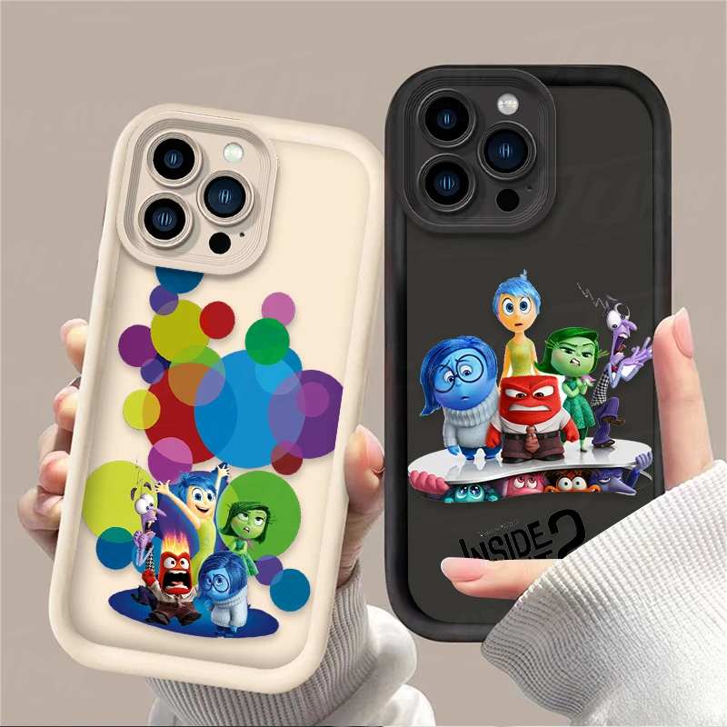 Disney Inside Out 2 TPU Case for iPhone 16 15 14 13 12 11 Pro Max XS X XR 8 7 6S Plus SE 2020 Soft Silicone Protector Back Cover image 4