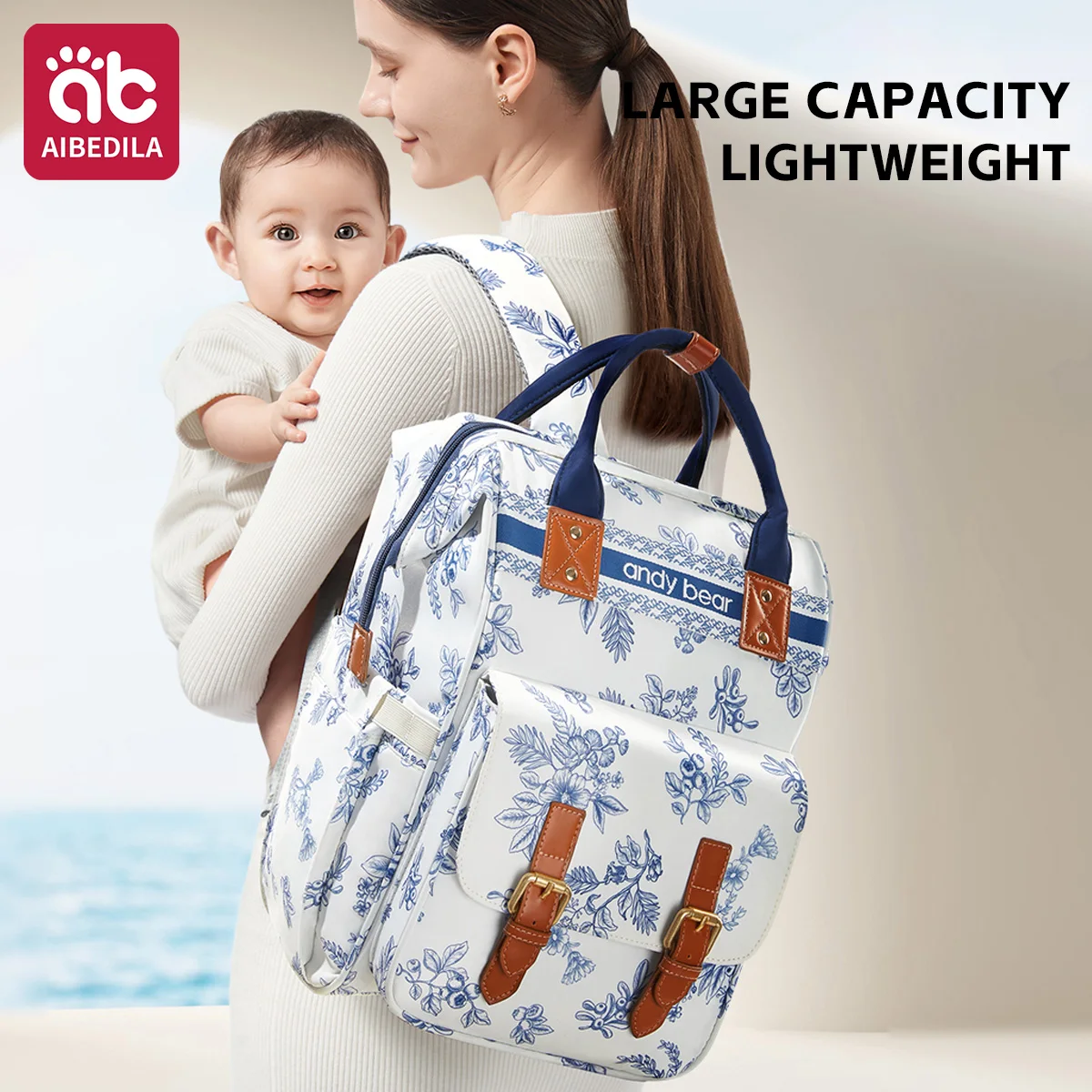 

AIBEDILA Diaper Bag Backpack-Multifunction Large Capacity Lightweight Travel Baby Diaper Bag Insulated Capacity Waterproof