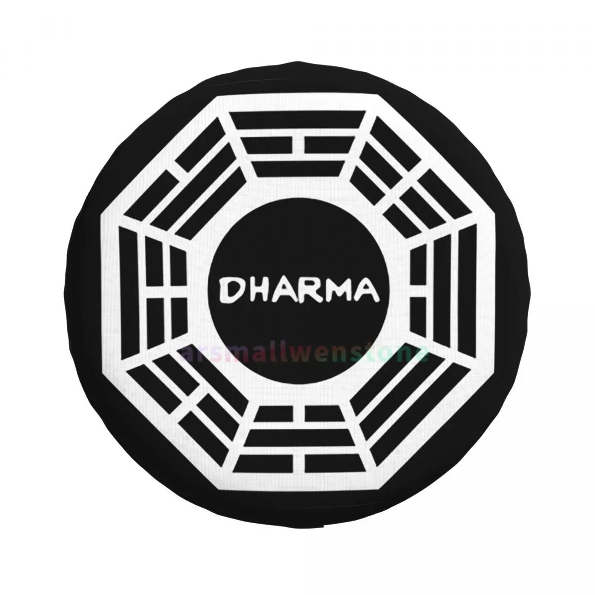 Dharma Initiative Logo (Lost TV Show) Anti-UV Tire Cover for Trailer RV SUV, Tire Cover with Anti-Fouling Coating, 14-17 Inch