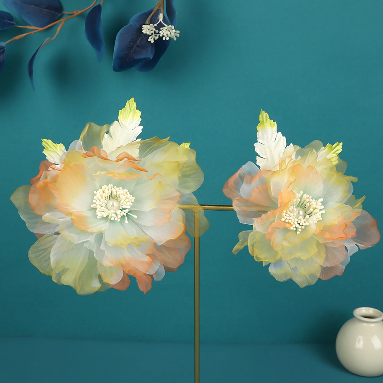 

Retro Flower Hair Clips Hairpin Head Headwear Traditional Flowers Hair Accessories Hair Clip Barrettes Hairgrips For Women