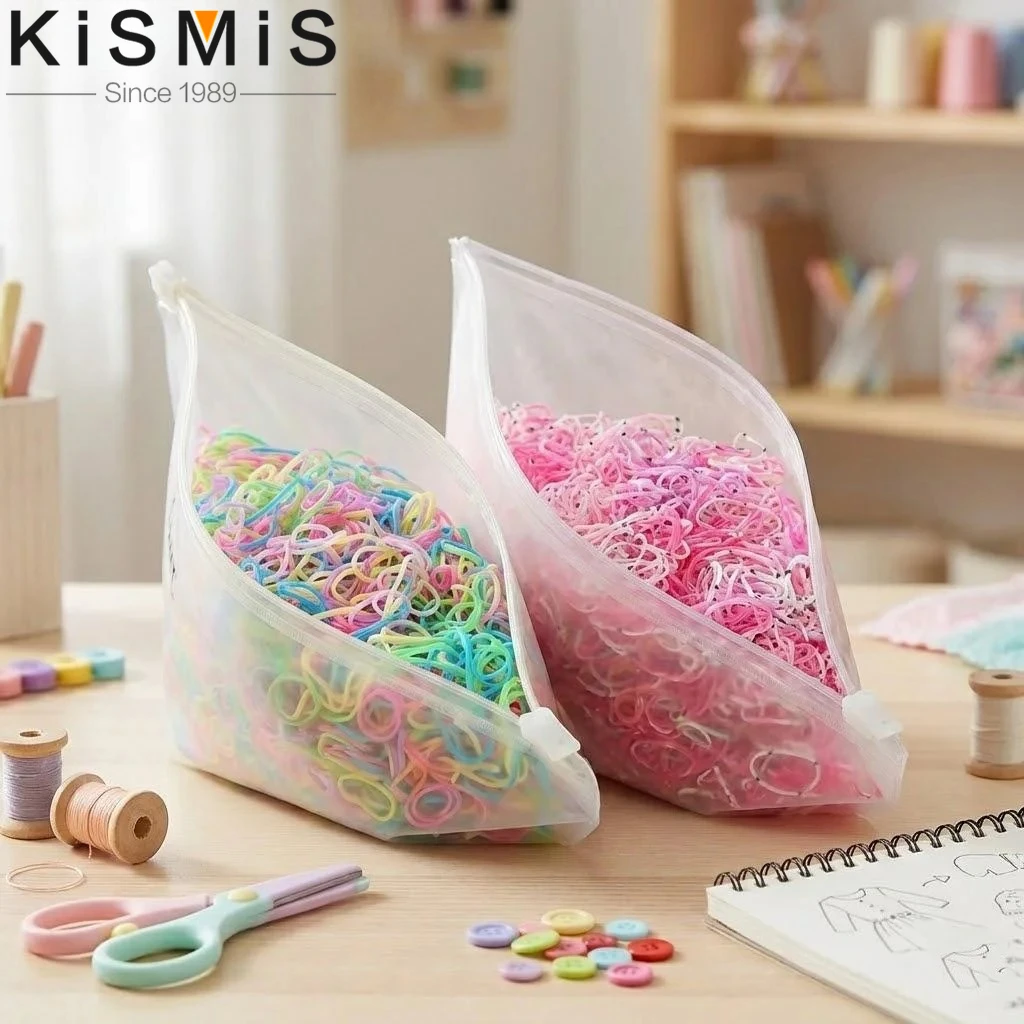 

1000PCS Assorted Sizes Disposable Rubber Hair Bands Ties Accessories Women Kids Fresh Elastic Hair Ties