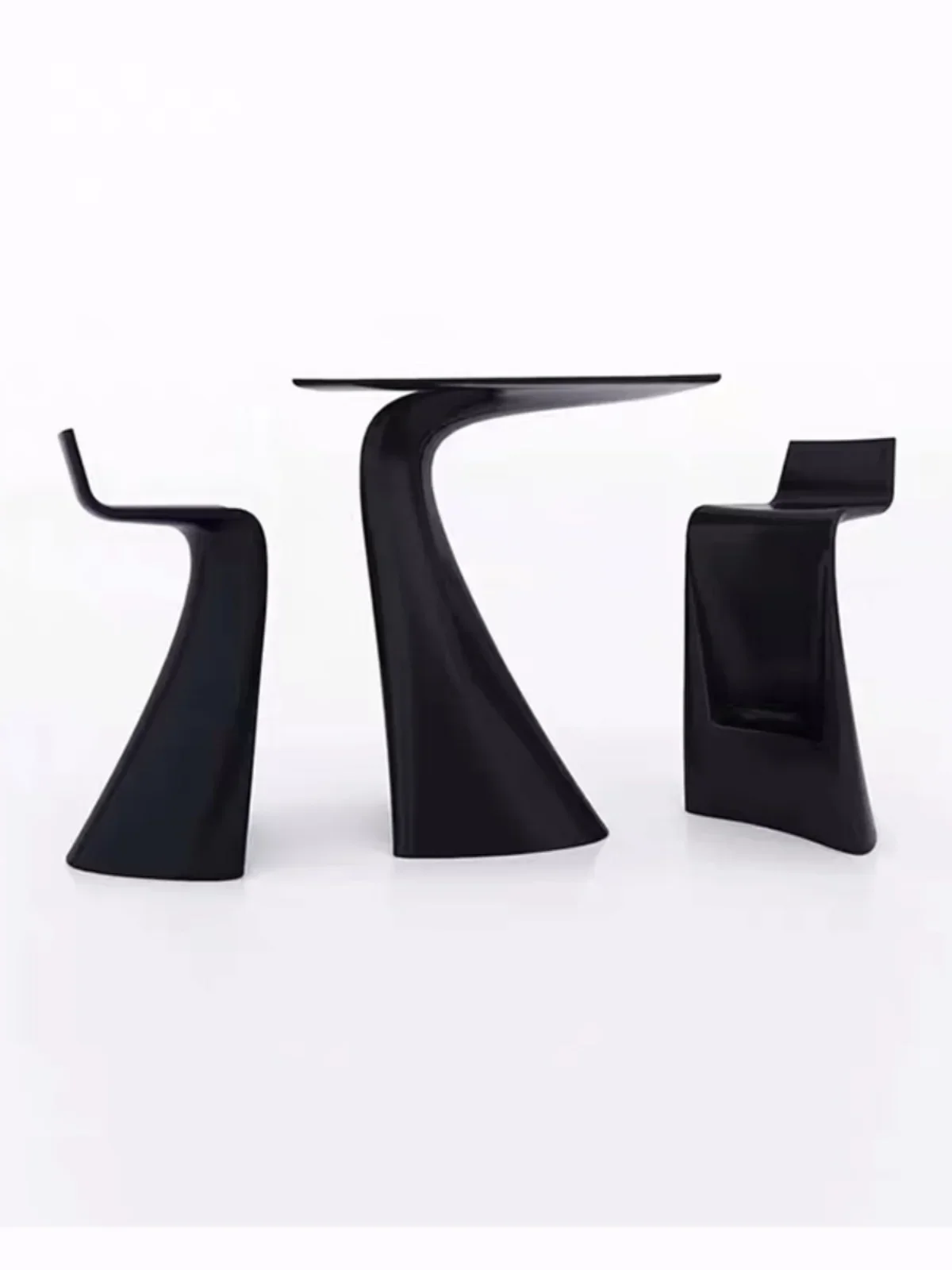 

Минималистичная современная барная стойка из стекловолокна, уличный стол и стул нестандартной формы, дизайнер барной стойки, индивидуальная комбинация сидений