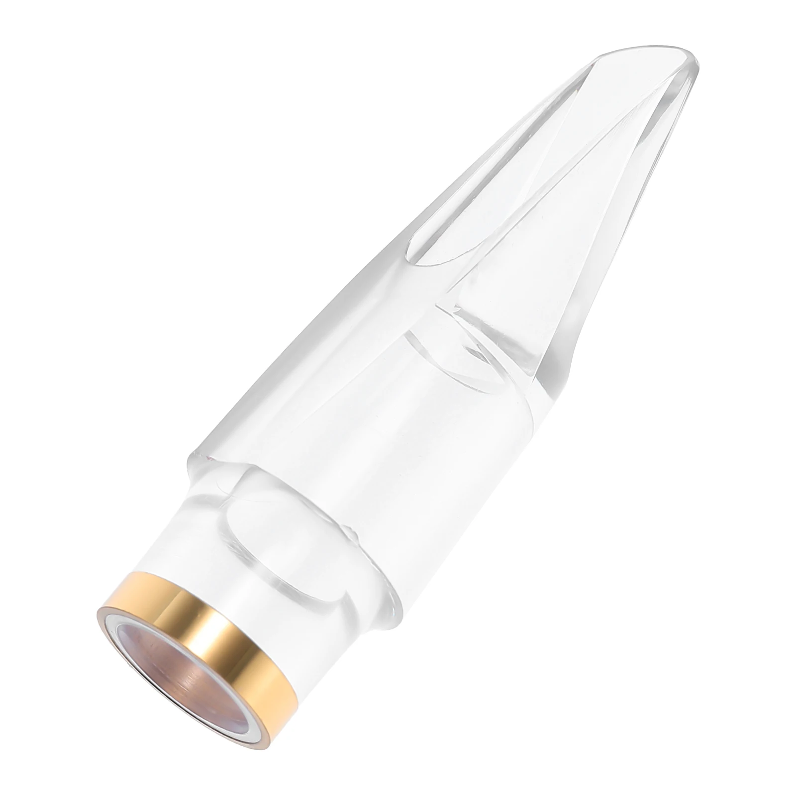 

Professional Saxophone Mouthpiece Durable Plastic Head For Alto Saxophone Metal Ring Design Portable Accessory Instrument Supply