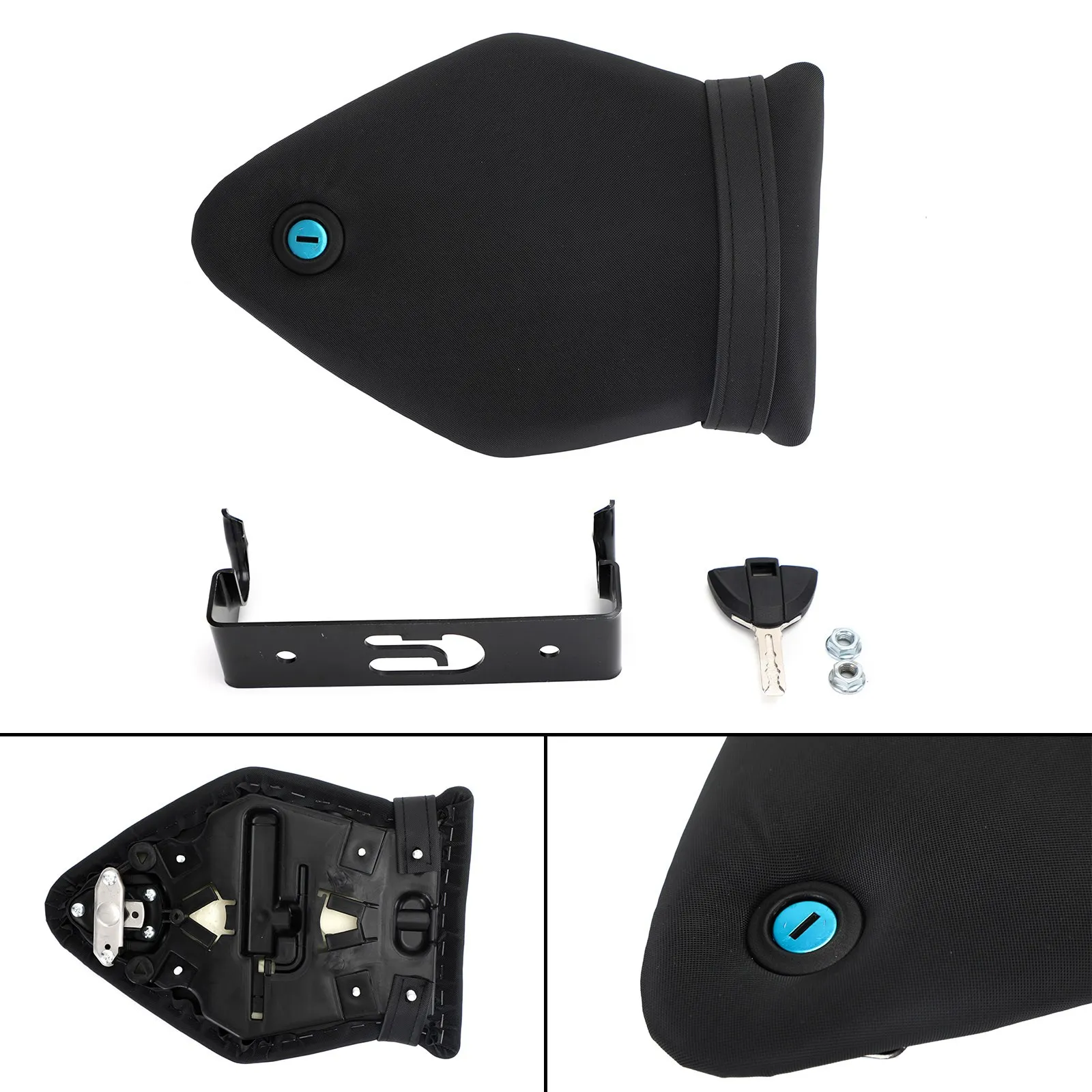 

Areyourshop Black Rear Passenger Seat Cushion for Bmw S1000Rr 2009 2010 2011 2012 2013 2014 2015 2016 2017 2018 S 1000 RR