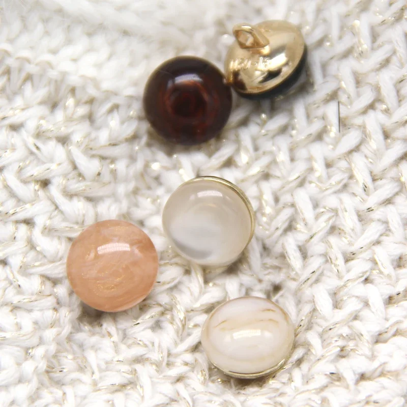 HENGC Round Light Cat Eyes Gold Metal Buttons For Clothing Garment Decorative Vintage Coat Buttons Sewing Accessories Wholesale