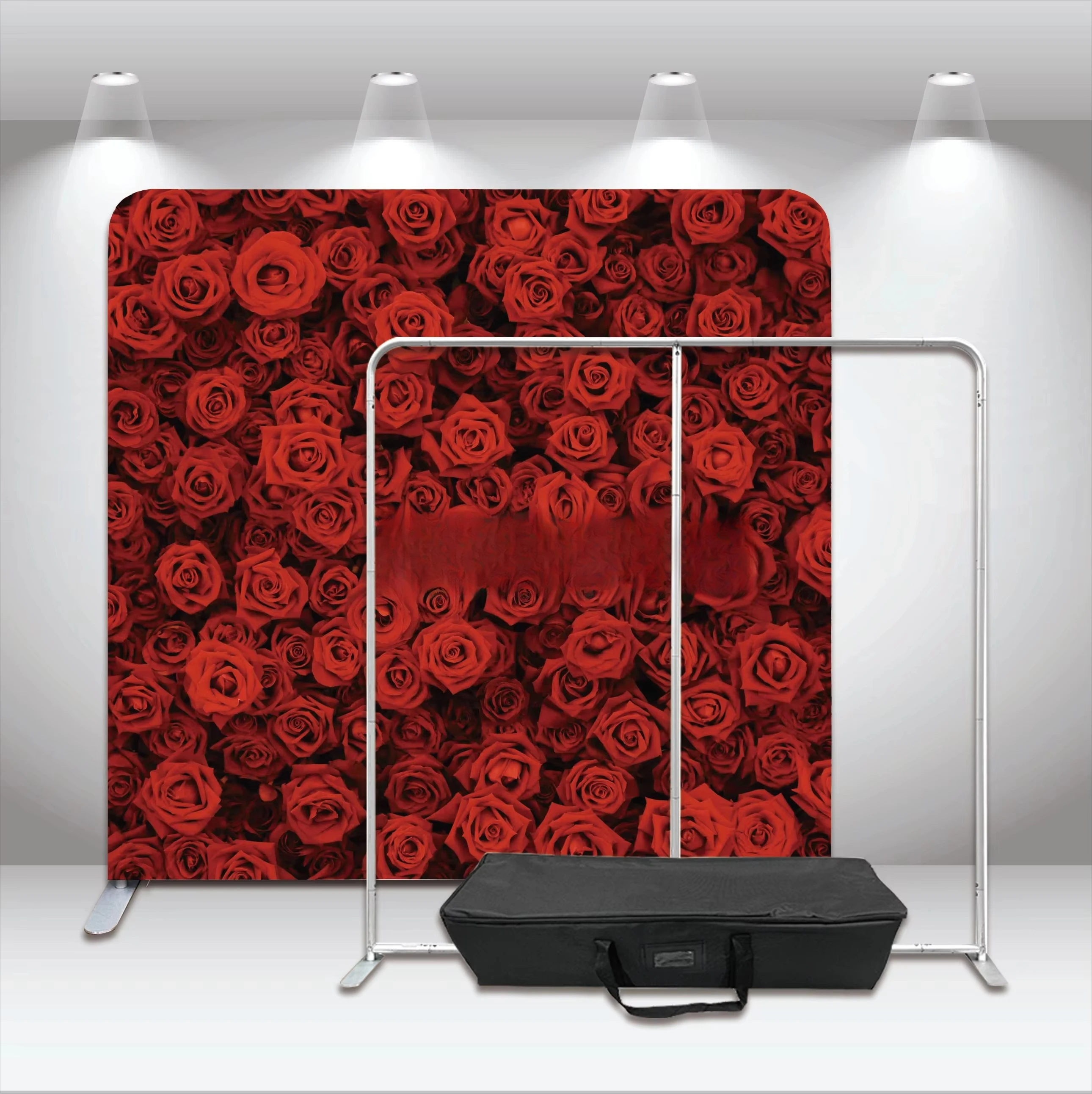 8X8ft red silk fabric background photo booth or event decoration luxury crimson satin background photo booth